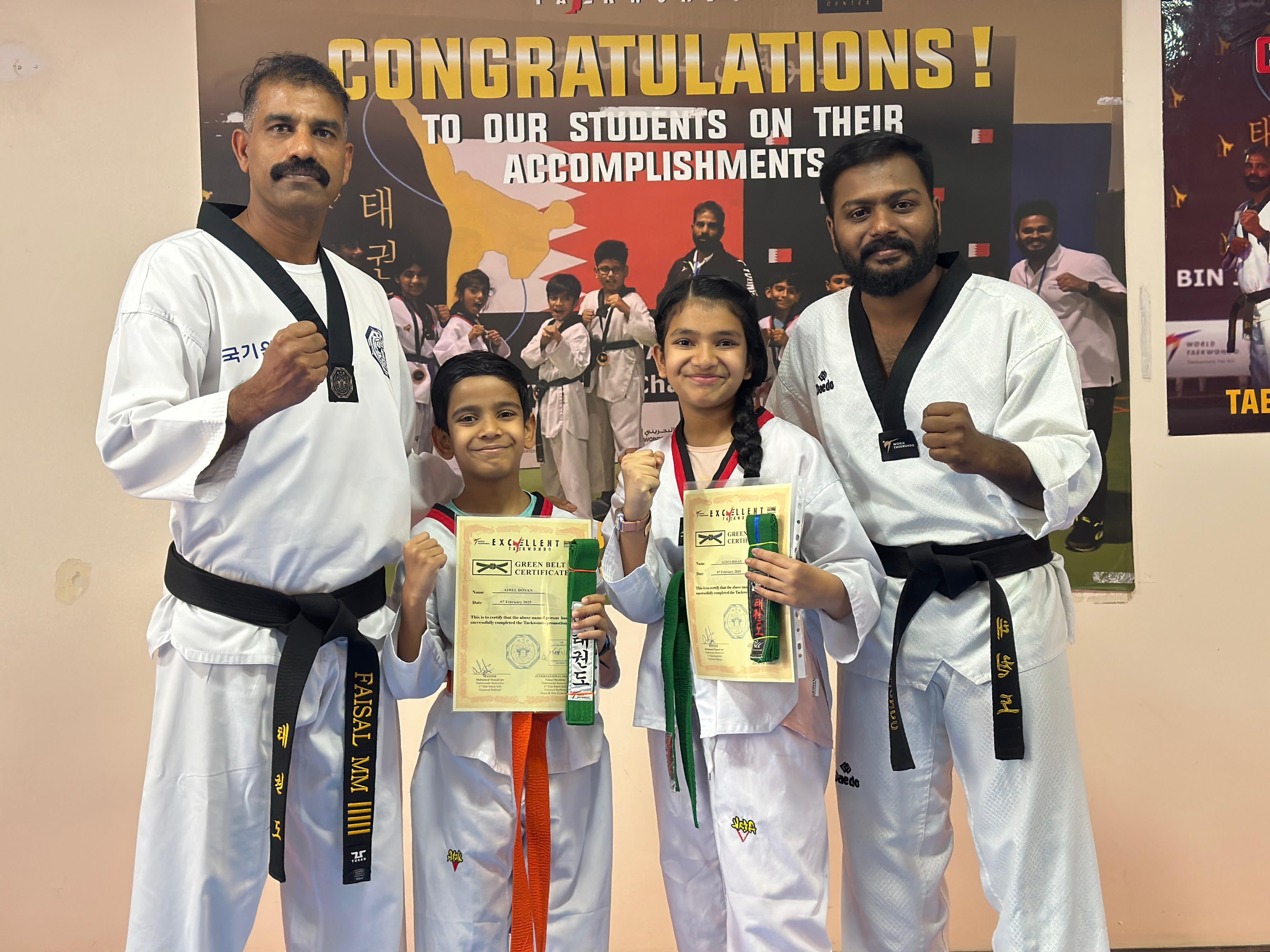 Belt ceremony Taekwondo Bahrain